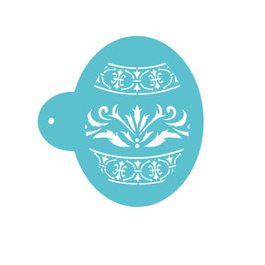 Easter Eggs Shape Faberge Pattern Cookie Stencil