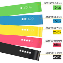 Load image into Gallery viewer, 5PCS Yoga Resistance Band
