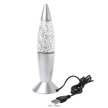 Load image into Gallery viewer, 3D Rocket Multi Color Changing Lava Lamp
