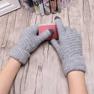 Solid Soft Female Gloves