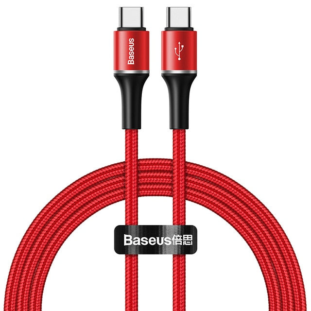 Baseus 60W USB Type C To USB Type C Cable USB-C Fast Charger Cord