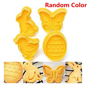 4pcs Easter Cookie Stamp