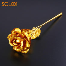 Load image into Gallery viewer, 24K Gold Plated Golden Rose Flower
